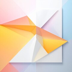 Abstract geometric background with bright gradient shapes, minimal vector art