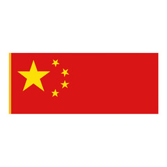 chinese flag in the wind