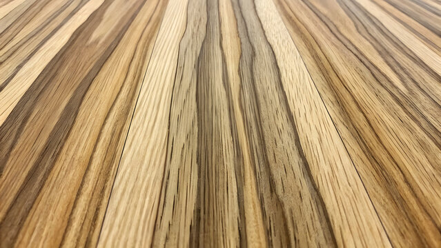 Close-up textured shot of a wooden surfboard showcasing natural grain patterns and subtle color variations