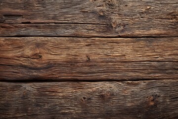 Fototapeta premium Rustic Brown Wooden Planks with Detailed Wood Grain Texture