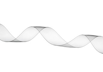 Abstract ribbon isolated on white background for decoration or design element