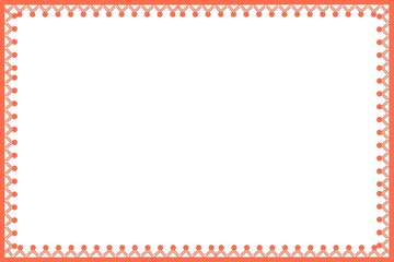 Simple Frame, Border Frame, Unique Photo Frame with White Background, Unique Red Frame, Unique Frame