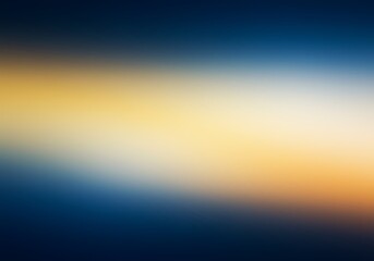 Abstract blurred gradient background in blue and yellow, smooth color transition