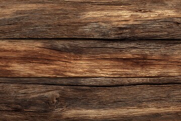 Naklejka premium Rustic Brown Wood Planks Distressed Wooden Texture Background