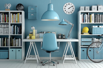 modern interior of a library