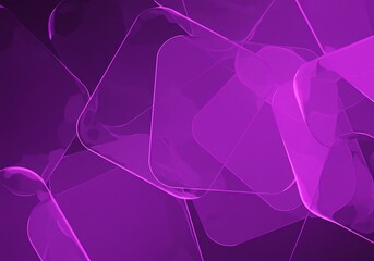 Abstract purple background with geometric shapes and glowing lines design