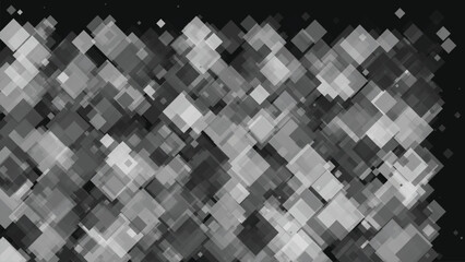 Overlapping translucent gray squares a abstract pattern geometric shapes