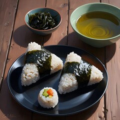 sushi rolls on a plate