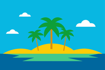 palm trees on the beach