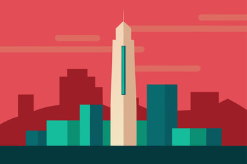 Obraz premium chicago skyline in black