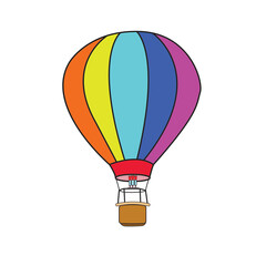 Fototapeta premium colorful hot air balloons flying high