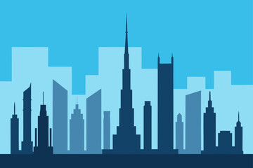 Obraz premium city skyline in black