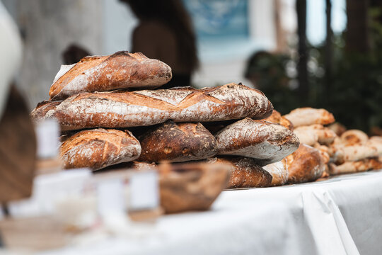 FRENCH FRESH BACKED BREAD, ST BARTH, CARIBBEAN 
