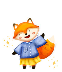 Kartun lucu hewan musang