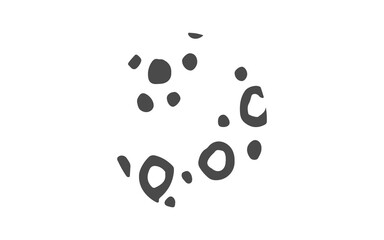 black and white dots