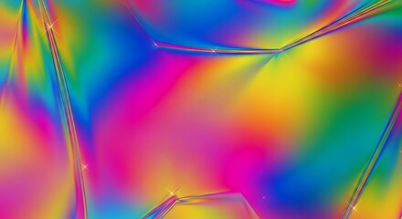 Radiant prismscape an iridescent mosaic of refracted light displaying a vibrant spectrum of chromatic brilliance