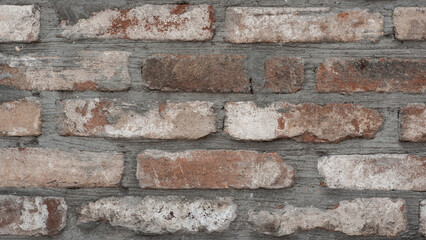 pattern old brick wall close up