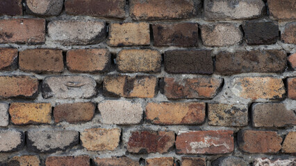 pattern old brick wall close up