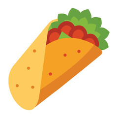 Vector art of delicious taco illustration