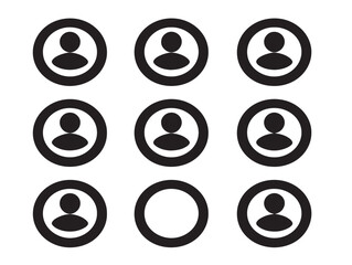 Web buttons silhouette icon vector illustration solid black symbol for clickable element