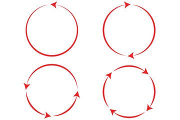 circle arrow icon set. circular arrow icon, refresh, reload, rotation arrow icon symbol sign, Circle arrow icon set. Symbol of reload, refresh, loading  recycle and repeat. Interconnecting round arrow