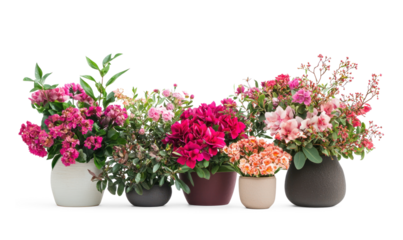 floral arrangements for Mother days isolate on transparent background