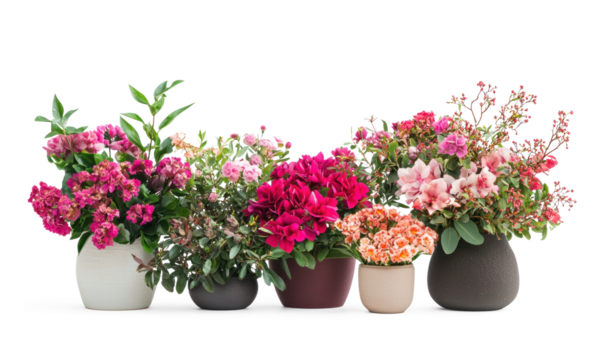 floral arrangements for Mother days isolate on transparent background