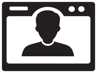 Web marketing silhouette icon vector illustration solid black symbol for promotion