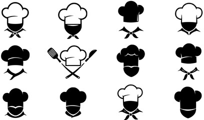 Chef Hat Collection: Icons of Culinary Excellence in Silhouette