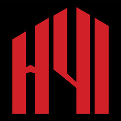 HYI letter design. HYI letter technology logo design. HYI Monogram logo design for an entrepreneur and business.