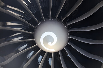 jet engine close up