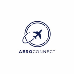 airplane logo vector