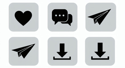 set of icons