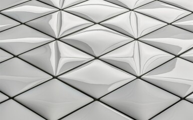 Obraz premium Glossy white ceramic tile texture, clean reflective surface, seamless pattern, minimal design