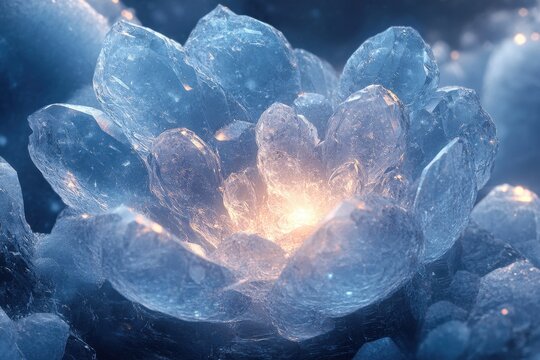 Ice crystals glistening in HD wallpapers.