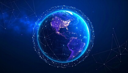 Global digital network sphere