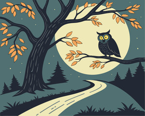 owl in the night