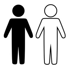 human figure silhouette avatar png design