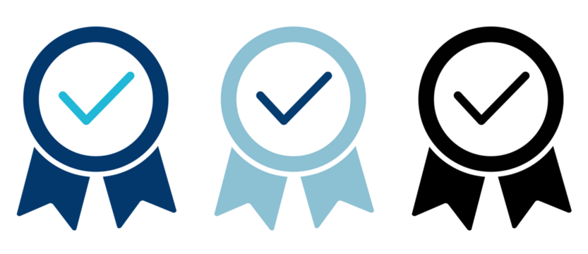 Achieve icon png isolated on white background. Award png icon. medal png icon . Achievement. stamp.