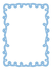 A doodle set of hand-drawn frames and borders in pastel colors. Features cute, sketchy elements like hearts, stars, and flowers with a soft, minimalist aesthetic.