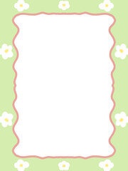 A doodle set of hand-drawn frames and borders in pastel colors. Features cute, sketchy elements like hearts, stars, and flowers with a soft, minimalist aesthetic.