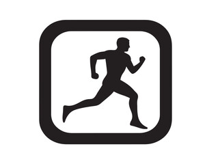 Workout app silhouette icon vector illustration solid black symbol for fitness