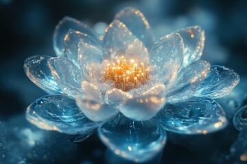 Water droplets on a flower.