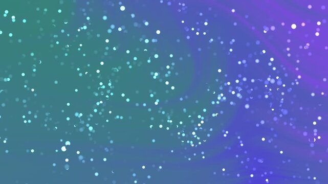 Abstracts Twirl Particles, Abstract animated background with sparkling dots flowing on a swirling gradient surface,  Stock royalty free video.