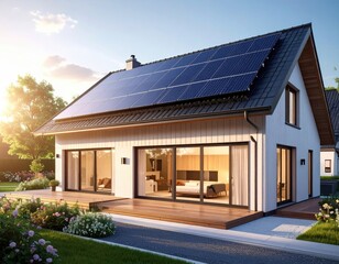 A house with a glass roof and a large window that has a glass door that says welcome to the backyard
4