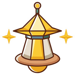 light vector image on white background