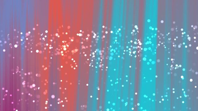 Abstracts Twirl Particles, Abstract animated background with bokeh effect and color gradient in vibrant tones,  royalty free stock.