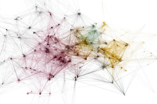Vibrant Network of Nodes and Interconnecting Lines