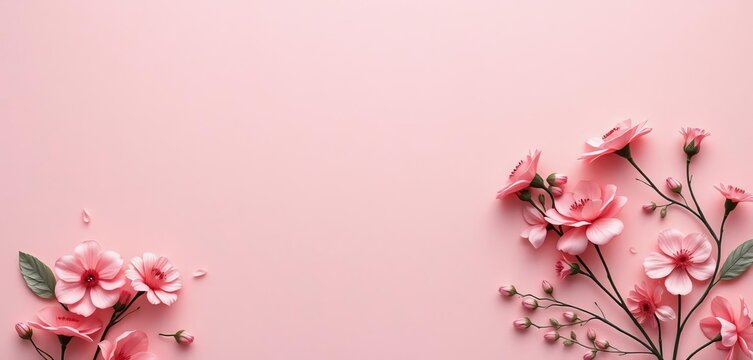 Fototapeta Soft blush pink textured wallpaper with subtle floral pattern,  backdrop,  wallpaper background