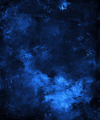 Obraz premium Blue grunge watercolor background, abstract trendy texture perfect for your design